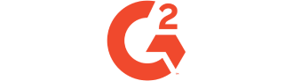 Logotipo da G2, plataforma de avaliações de softwares B2B.